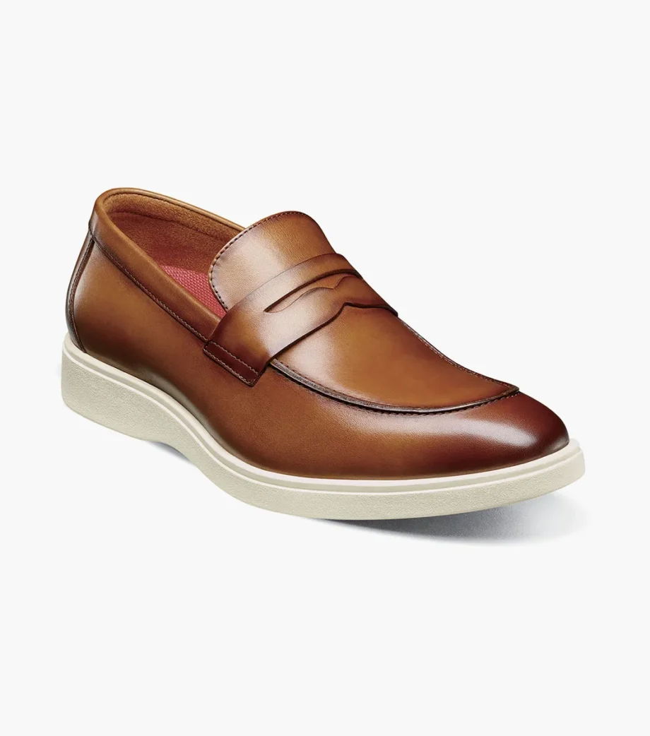 Stacy Adams Spencer Moc Toe Penny Slip-On - Modern Loafer in Multiple Colors