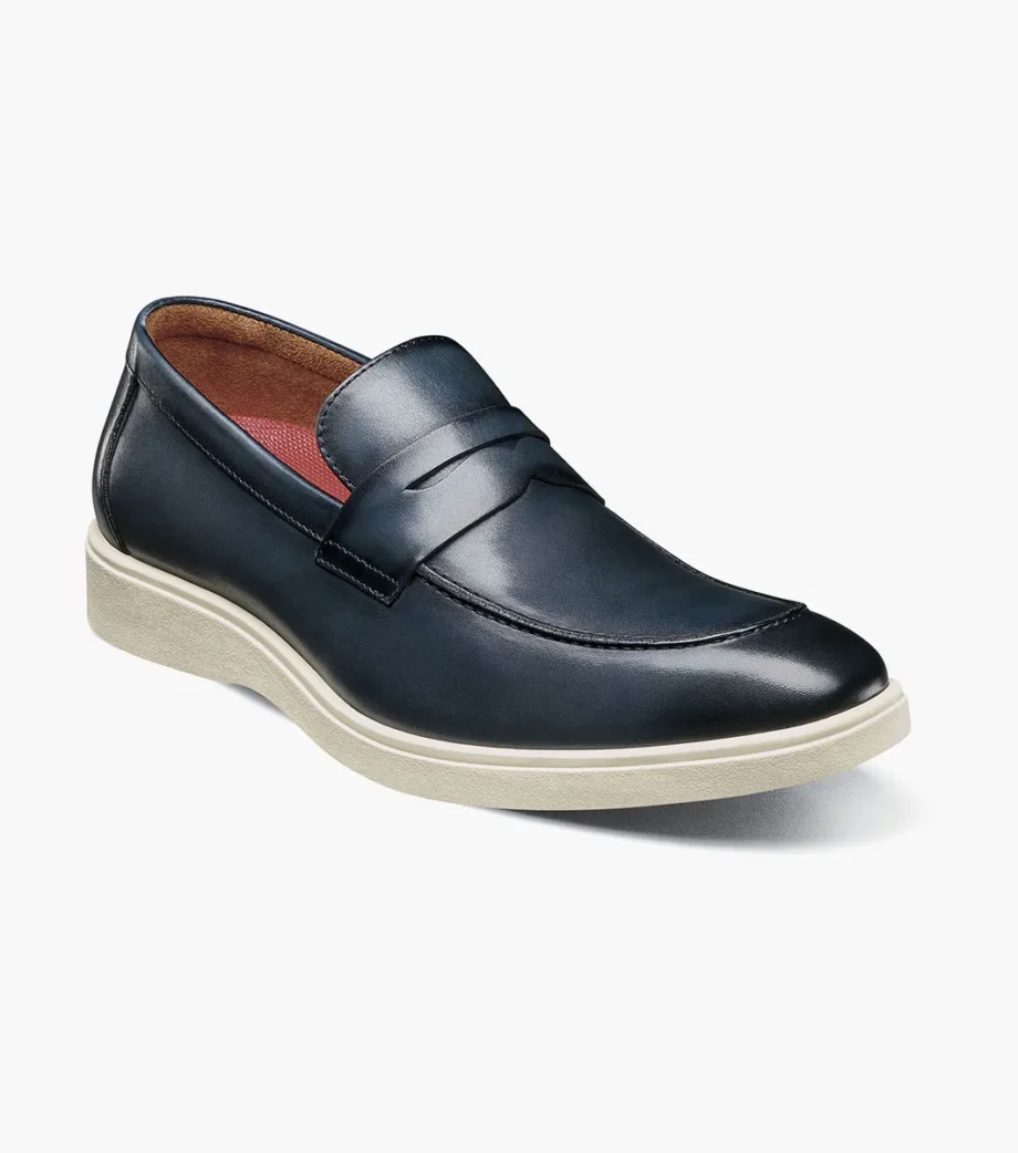 Stacy Adams Spencer Moc Toe Penny Slip-On - Modern Loafer in Multiple Colors