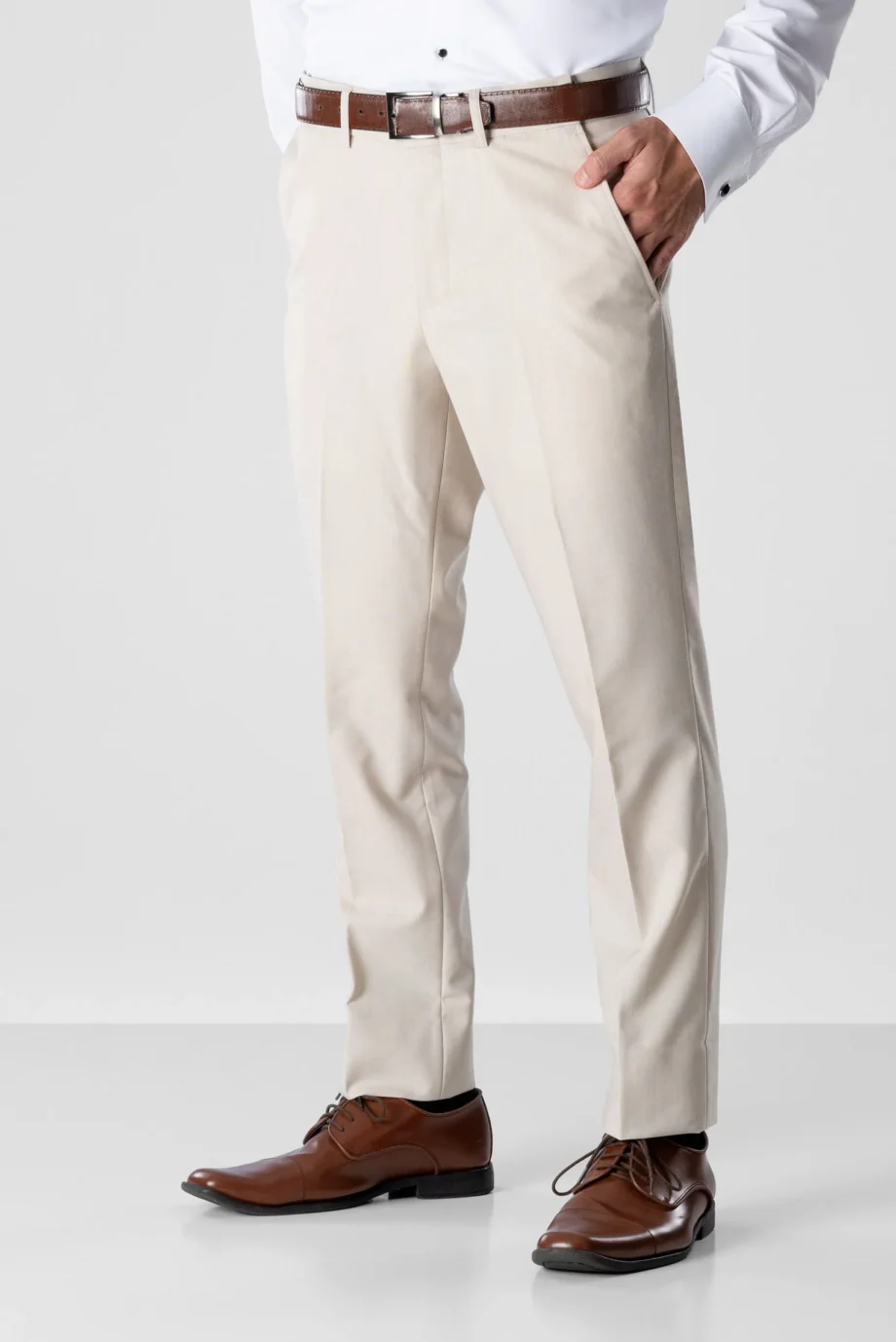Michael Kors Tan Slim Fit Suit Set - CoolMax Blend with Custom Tailoring Option