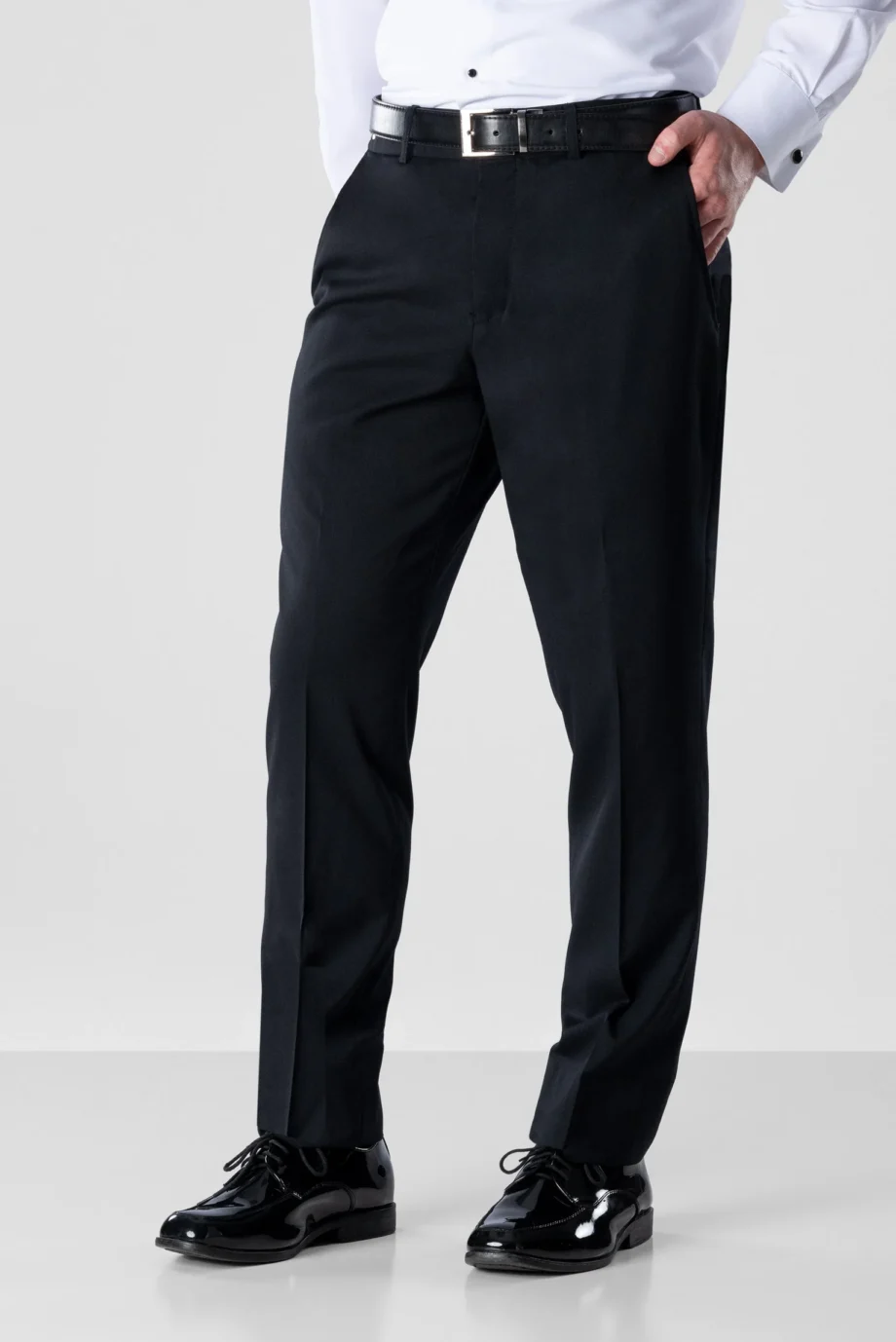 Michael Kors Black Slim Fit Tuxedo Coat - CoolMax Blend with Custom Tailoring Option