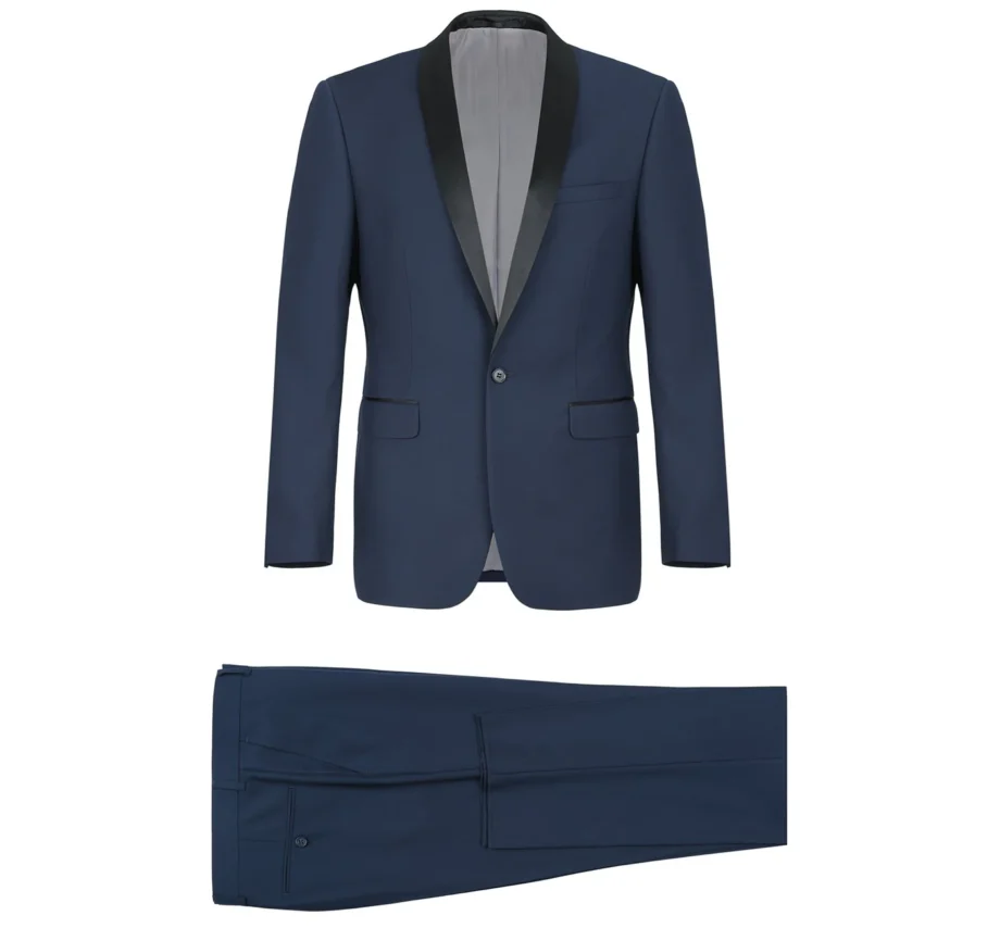 Slim Fit Tuxedo Set - New Navy
