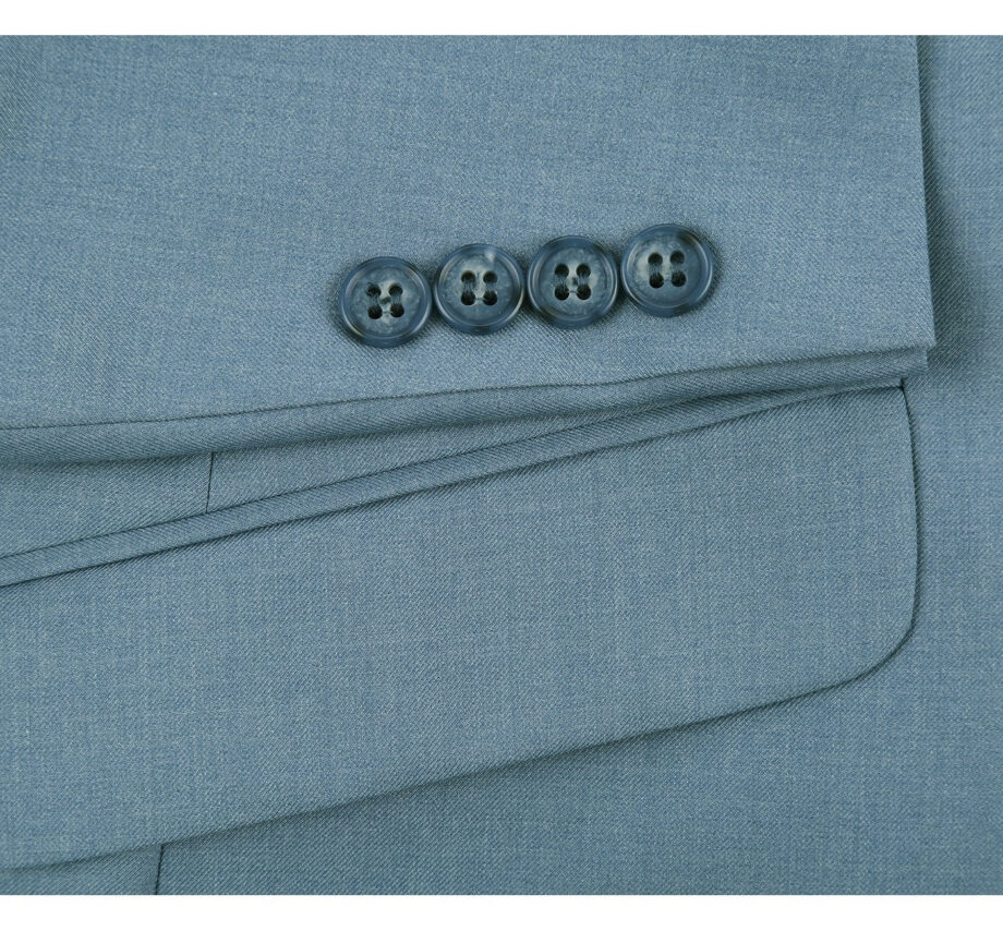 Classic Slim Fit Suit Set - Sky Blue